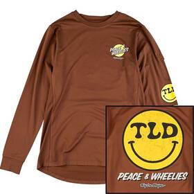 371009004 Troy Lee Designs Ruckus Long Sleeve Ride Tee - Chocolate Large