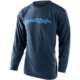 729193002 Troy Lee Designs History Long Sleeve Shirt - Navy Heather Small