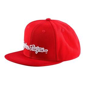 750565030 Troy Lee Designs Snapback Signature Hats Osfm Red/white