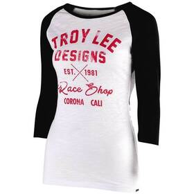 754713002 Troy Lee Designs Race Shop Womens Tee Black/white Sz S