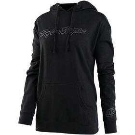 763917002 Troy Lee Designs Womens Signature Hoody - Black/reflective Silver Small