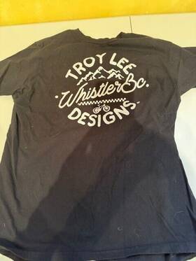 Troy Lee Designs 887202391460 Whistler T-shirt Black Mens Large