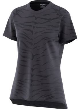 Troy Lee Designs 887202432422 Lilium Short-sleeve Jersey Tiger Jacquard Black Size S