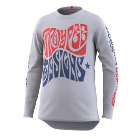 Troy Lee Designs 887202434990 Youth Flowline Tripper Long Sleeve Jersey Cement Size S