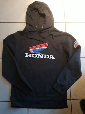 Np21s-s1841-xl Troy Lee Designs Tri Color Wing Honda Dark Gray-light Fleece