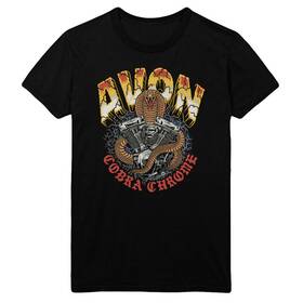 305166 Tucker Rocky Avon Cobra Chrome T-shirt - Black X-large