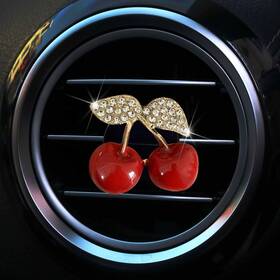Poc3484 Tustao Cherry Car Air Vent Freshener Perfume Clip 1 Count Pack Of Red