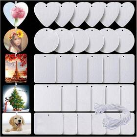 Adaaf01 Twavang 30pcs Sublimation Air Freshener Blanks 5 Styles Car Scented Hanging Sheets