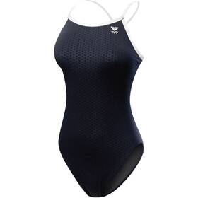 Dhex7a-060-38 Tyr Hexa Diamondfit Womens Swimsuit - Black/white Size 38 Closeout
