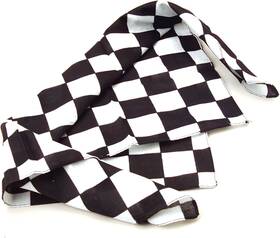204213 U. S. Toy 12 Pack Checkered Flag Bandanas - Racing Party Favors