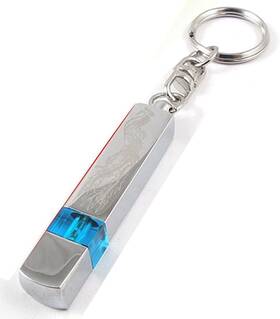 A12011500ux0046 Uxcell Anti-static Keychain Static Remove Discharge Blue Silver Tone