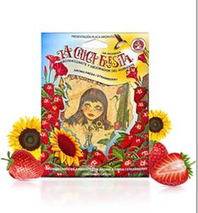 Lcf-25 V-spec 25 Pcs Strawberry La Chica Fresita Air Fresheners Count Pack Of 1 Red