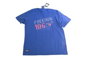 286357512 Victory New Oem Blue Mens Modern Freedom Stencil Tee Size 2xl Nos