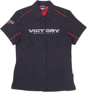 286379103 Victory Polaris Oem Wmn Brand Shrt Ss Blk M
