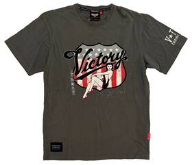 286434503 Victory Motorcycles Nwt Oem Motorcycle Mens Shield Tee Gray - Medium