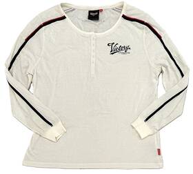P286380012 Victory Motorcycles Nwt Oem Motorcycle Long Sleeve Henley T-shirt - Womens 2xl