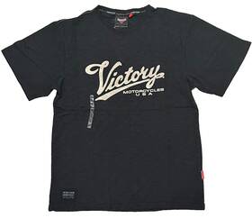 P286517506 Victory Motorcycles Nwt Oem Motorcycle Mens Black Script Logo Tee Shirt - Large
