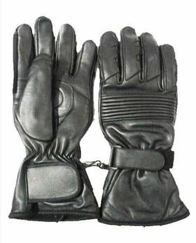 21058011-it Warm & Safe Leather Motorcycle Heated Gloves With I-touch- Womens Black Sm Small