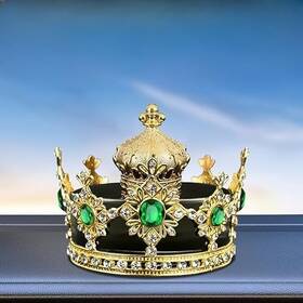 Ab221 Wastroyal Crown-shaped Car Air Freshener Elegant 1 Count Pack Of Green