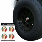 Wbadge.z003368 M Unbranded Santa Donald Trump With Naughty List Ch Tire Wheel