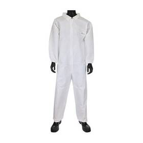 3702 West Chester 3702/xxxxl Posi Wear Ub Coveralls 4 Xl White Case/25 Each