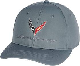 4810500 West Coast Corvette C8 Hat - Next Generation Staydri Performance Small-large Charcoal