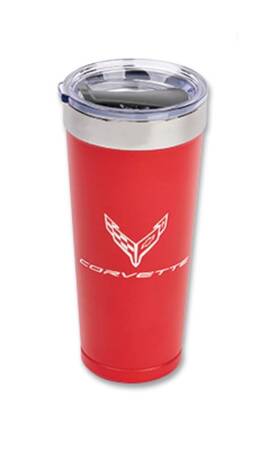 47162010 West Coast Corvette / Camaro C8 Next Generation Polar Tumbler 20oz - Travel Mug Cup Red