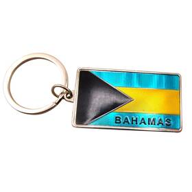 Wwbahamaskc1 Westmon Works Bahamas Keychain Metal Key Ring With Country Flag Small Multi