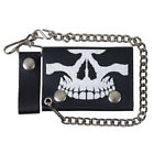 Wlb1010 Hot Leathers Skull Jaw Leather Wallet