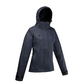 51-112-15 Womens Mossi Quest Rain Jacket Taped Seams Ladies Coat Grey Large