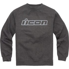 3050-5841 Xxl Charcoal Icon Slant Crewneck