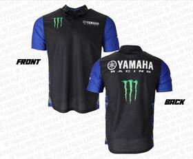 Crp-24pmt-bk-sm Yamaha New Racing Monster Energy Mens Polo Shirt Small Gytr Yz Yzf 125 250 450
