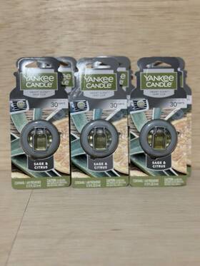 1312848-4 Yankee Candle Lot Of 6-yankee Car Freshener Smart-scent Vent Clips Sage And Citrus