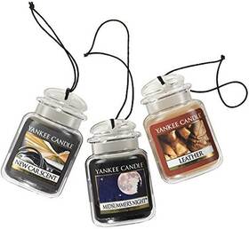 1536829 Yankee Candle Car Air Fresheners 3-pack Leather Midsummers Night New