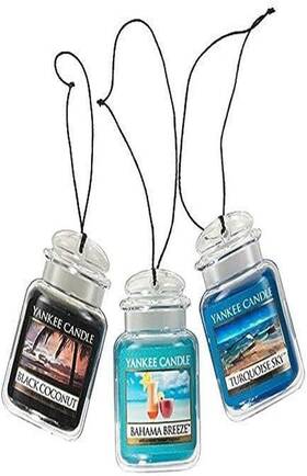 1536831 Yankee Candle Car Air 3-pack Bahama Breeze Black Coconut Turquoise Sky