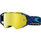 Yellow 24k Oakley Blue Iridium Starburst Airbrake