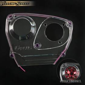 Yew5105 Yellowspeed Fit For Skyline R32 R33 Gts Rb25det Cam Gear Timing Belt Cover Pulley Clear