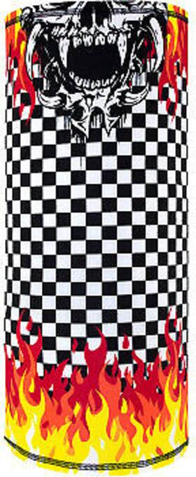2502-0265 Zan Headgear 642608055800 Motley Tube Sportflex Checker Flames Tl450