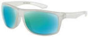 Blun103 Zan Headgear Bobster Eyewear Luna Sunglasses Gloss Light Blue Green Mirror