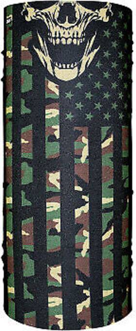 2502-0260 Zan Headgear T460 Motley Tube Polyester Neck Green Camo Flag