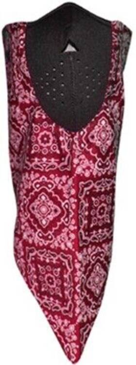 50-9253 Zan Headgear Wneo106 Mens Neodanna Motorcycle Head/neck Red Paisley