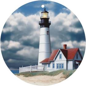 Qcxp-553652258-006 Zelamiee 6 Pcs Car Air Freshener Cards Beach Lighthouse Scented