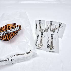 14636 Zippereez Zipper Pull American Flag Lot Of 5 Bought From Harley Store