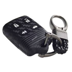 A0105403-a-4 Zorratin Carbon Silicone Key Fob Cover Protector For A-4 Buttons Fiber Pattern