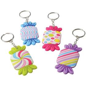 Zugar Land 654690898371 Kids Keychains For Keys And Medium Candy Rubber