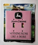 John Deere Double Light Switch Plate Cover Pink Nothing Runs Like. Fixed Price $12.99.