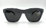 Authentic Vonzipper Booker Blue White Stripe W/gray Lens Sunglasses - 56 Mm. Fixed Price $56.00.