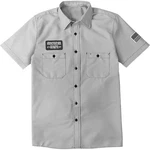 American Biker ABBSAM17ST8SBLR Contrast Stitch Shop Shirt Lg Gray/b.... Fixed Price $65.00.