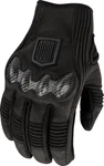 Icon Long Track Cx Motorcycle Gloves Black Large. Fixed Price $85.00.