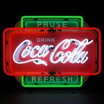 Coca-cola Pause Refresh Neon Sign 5CCPRF Garage Game Room Bar Wall Art New. Fixed Price $459.99.
